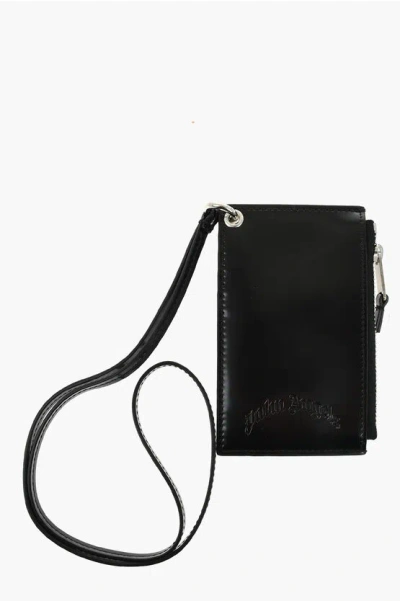 Palm Angels Glossy Eco-leather Cardholder With Tone-on-tone Logo
