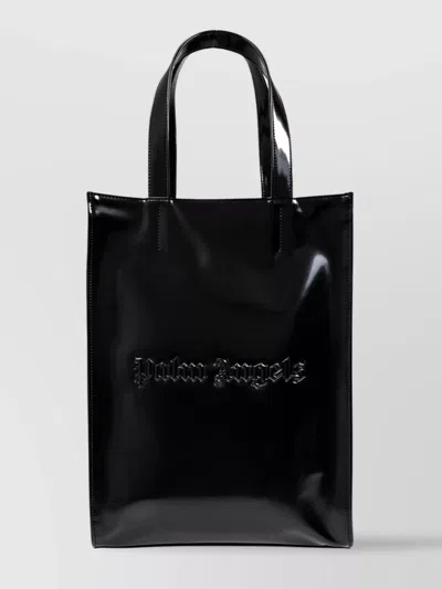 PALM ANGELS GLOSSY EMBLEM TOTE BAG