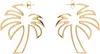 Palm Angels Gold Palm Earrings In Gold