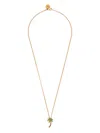 Palm Angels Women's Gold-tone Logo Pendant Necklace