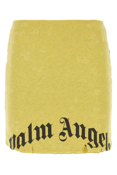 Palm Angels Skirts In Yellowblack