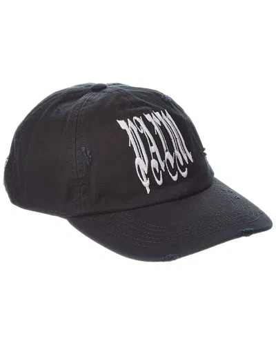 Palm Angels Gothic Logo Cap In Black