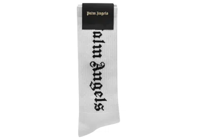 Pre-owned Palm Angels Gothic Socks In White