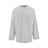 Palm Angels Gram Statement Oversized T-shirt In Grey