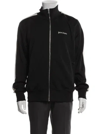 Pre-owned Palm Angels Graphic Print Bomber Jacket In Black