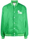 Palm Angels Graphic-print Bomber Jacket In Green