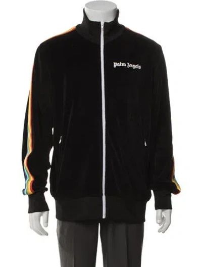 Pre-owned Palm Angels Graphic Print Bomber Jacket In Multicolor