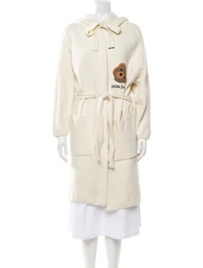 Pre-owned Palm Angels Graphic Print Coat In Neutrals