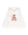 Palm Angels Graphic-print Cotton Hoodie In White