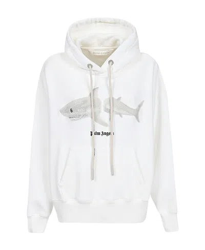 PALM ANGELS GRAPHIC-PRINT COTTON HOODIE