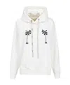 Palm Angels Graphic-print Cotton Hoodie In White