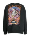 Palm Angels Mens Black Multicolor Palm Concert Graphic-print Cotton-jersey Sweatshirt In Green
