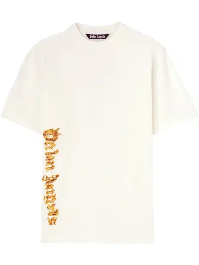 Palm Angels Graphic-print Cotton T-shirt In White