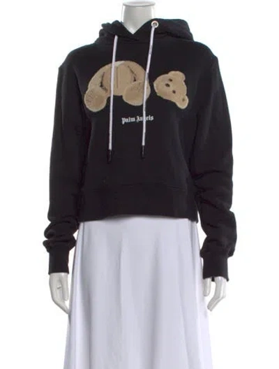 Pre-owned Palm Angels Graphic Print Crew Neck Sweater In Black