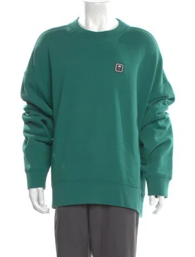 Pre-owned Palm Angels Graphic Print Crew Neck Sweatshirt W/ Tags In Green