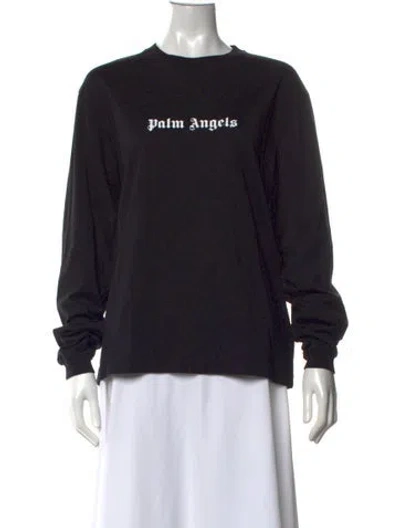 Pre-owned Palm Angels Graphic Print Crew Neck T-shirt W/ Tags In Black