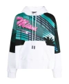 Palm Angels Graphic-print Drawstring Hoodie In Multicolor