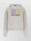 Palm Angels Multicolor Bears Hoodie In Gray