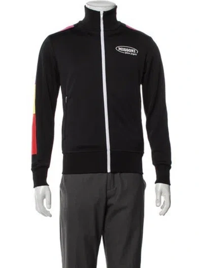 Pre-owned Palm Angels Graphic Print Jacket In Black