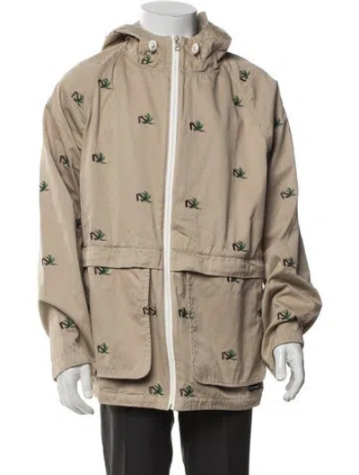 Pre-owned Palm Angels Graphic Print Jacket In Neutrals