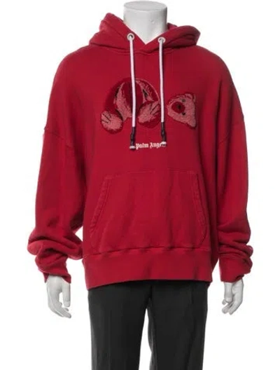 Pre-owned Palm Angels Graphic Print Jacket In Red