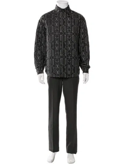 Pre-owned Palm Angels Graphic Print Jacket W/ Tags In Black