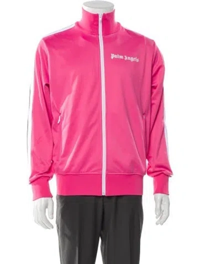 Pre-owned Palm Angels Graphic Print Jacket W/ Tags In Pink