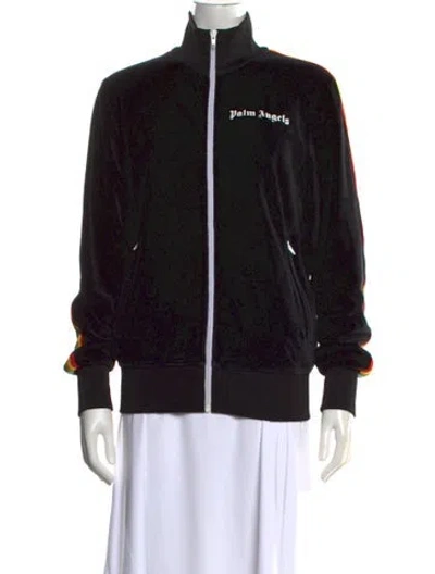 Pre-owned Palm Angels Graphic Print Long Sleeve Sweatshirt In Black