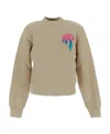 Palm Angels Graphic-print Long-sleeve Sweatshirt In Nude