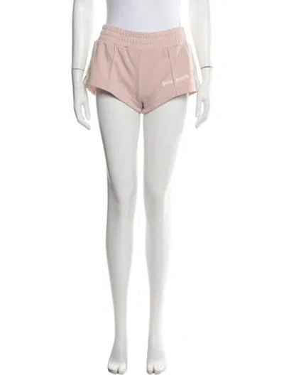 Pre-owned Palm Angels Graphic Print Mini Shorts W/ Tags In Pink