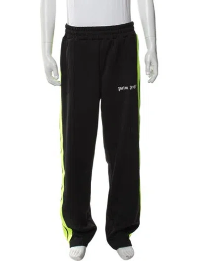 Pre-owned Palm Angels Graphic Print Pants In Black