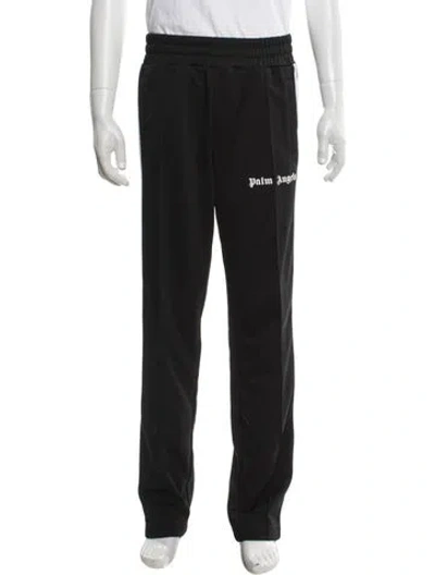 Pre-owned Palm Angels Graphic Print Pants In Black/white