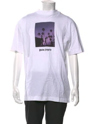 Pre-owned Palm Angels Graphic Print Short Sleeve Shirt In Multi