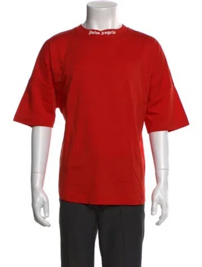 Pre-owned Palm Angels Graphic Print Short Sleeve Shirt In Orange