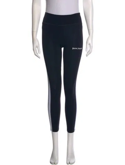 Pre-owned Palm Angels Graphic Print Skinny Leg Pants In Black