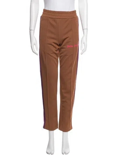 Pre-owned Palm Angels Graphic Print Sweatpants In Brown