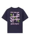 Palm Angels Graphic Print Tic Tac Toe T-shirt In Black