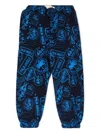 Palm Angels Graphic-print Track Pants In Blue