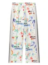Palm Angels Graphic-print Track Pants In White
