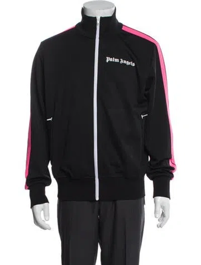 Pre-owned Palm Angels Graphic Print Windbreaker In Black