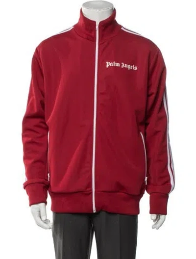 Pre-owned Palm Angels Graphic Print Windbreaker In Red