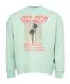 Palm Angels Sweatshirt Palm Dream In Green