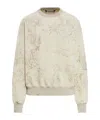 Palm Angels Pencil All Over Sweatshirt In Nude