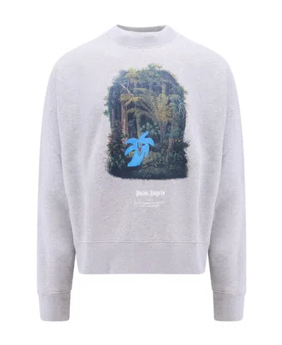 PALM ANGELS PALM ANGELS GRAPHIC PRINTED CREWNECK SWEATSHIRT