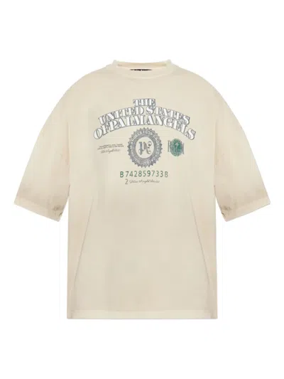 Palm Angels Graphic T-shirt In Neutral