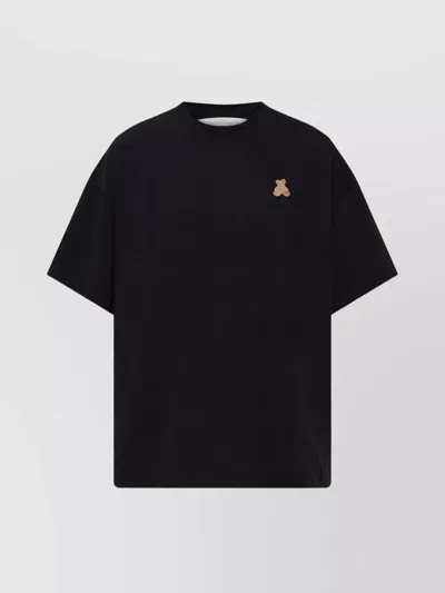 Palm Angels Graphic Teddy Bear Crew Neck T-shirt In Black