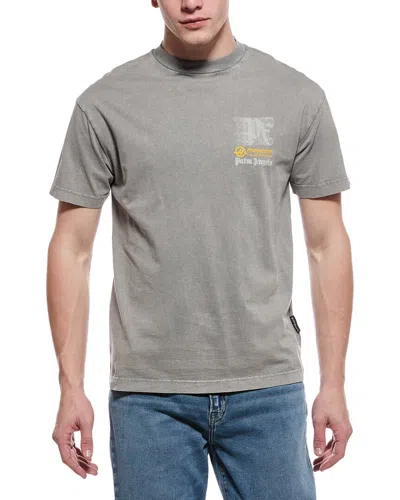 Palm Angels Graphic T-shirt In Gray