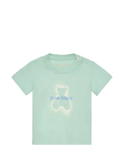 Palm Angels Babies' Graphic T-shirt In Green