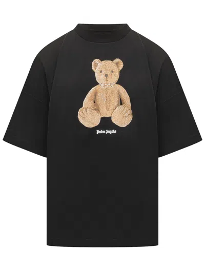 Palm Angels Graphic T-shirt With Iconic Print In Black