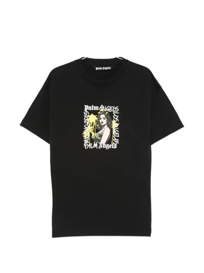 Palm Angels Graphic-print T-shirt In Black